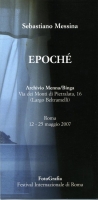 2007 Roma Archivio Menna-Binga - Epoche - Brochure fronte